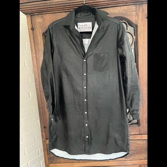 Frank & Eileen waxed denim Mary dress